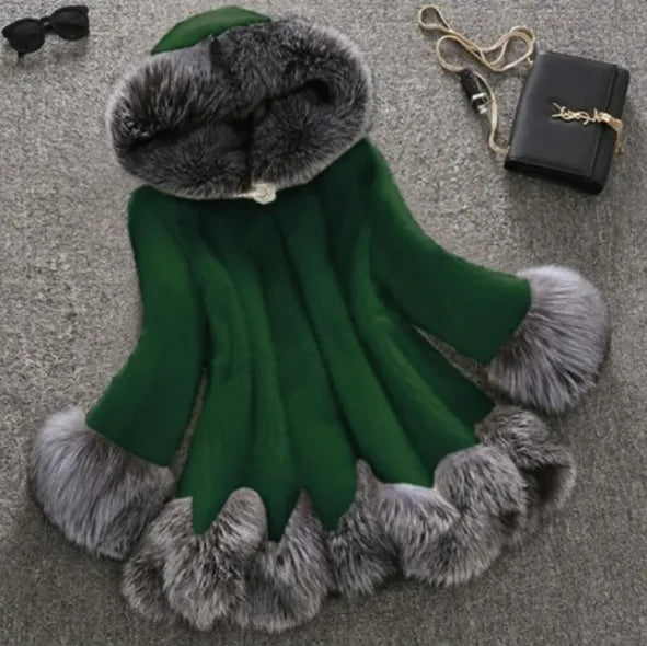 Luxe Winter Faux Fur Coat