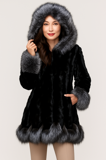 Luxe Winter Faux Fur Coat