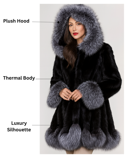 Luxe Winter Faux Fur Coat