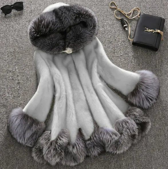 Luxe Winter Faux Fur Coat
